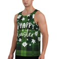 thumbnail image 2 of Haiem Happy Easter Men Workout Tank Top Gym Bodybuilding Sleeveless Muscle T Shirts Athletic Tank Breathable Workout Shirt-Large, 2 of 9