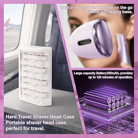 Sonic Dermaplaning Tool for Women, Rechargeable Dermaplane Razor