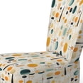 thumbnail image 4 of Designart "Abstract Expressions In Midcentury Modern I" Teal Midcentury Upholstered Accent Chair - Mid-Century Modern Arm Chair For Living Room, 4 of 7
