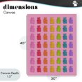 thumbnail image 4 of Stupell Industries Contemporary Rainbow Bears in Stripes Canvas Art, 30 x 40, by LISH Creative, 4 of 8