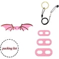 thumbnail image 2 of LAICAIW Lizards Leash Bearded Dragon Adjustable Small Reptile Animals Harness 3 Size Soft Leather Harness Lizards Leash with Wing for Small Medium and Large Reptile Animals (Pink), 2 of 7