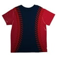 thumbnail image 2 of Baseball League Navy Blue and Red All Over Toddler T Shirt Multi 2T, 2 of 2