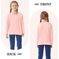 thumbnail image 5 of Cooraby 5 Pack Girls Long Sleeve Tees Girls' Soft T-Shirts Kids Basic Crewneck T-Shirts Top for Teen Youth Girls, 5 of 9