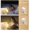 thumbnail image 2 of ER Luz nocturna enchufable, luces nocturnas LED giratorias de 360°, C oso de fresa Electrónica, 2 of 5