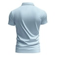 thumbnail image 6 of TKYCMSUAKI Mens T Shirts V Neck Short Sleeve Lapel T-Shirt Casual Solid Tennis Golf Shirt Summer Loose Fit Comfy Tee, 6 of 7