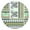 Mandala, variant on Waterproof Round Tablecloth Fitted with Elastic Edge, Desert Cactus Art and Watercolor Cactus Prints, Durable Vinyl with Backing for Indoor and Outdoor Use