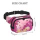 thumbnail image 4 of Fotbe Cute Pink Axolotl A Cangurera Cuadrada con Estampado de Doble Capa, Bolsa de Cintura Ajustable Mini para Hombres y Mujeres, 4 of 9