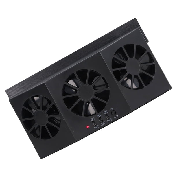 Ventilador de Escape del Automóvil, Abanico de Carcasa Solar de Plástico ABS Ventilador de Ventilacia