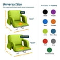 thumbnail image 5 of Reclining Stadium Seats for Bleachers with Back Support  Wide Bleacher Chair Cushion, Armrests, Large Pockets, and Multiple Safety Features  Best Stadium Seat Chairs for Camping, Kayak Backs & More, 5 of 9