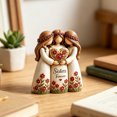 thumbnail image 6 of Resin Sisters Figurine Statue 3.93x1.57in Creative Art Sculpture for Desktop Display Keepsake Home Decoration, 6 of 8