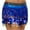 #069 Blue, variant on Belly Dance Hip Scarf for Women, Thick Tassels Sequin Fringe Skirt, Purple,Free Size