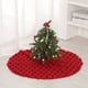 thumbnail image 5 of Adornos navideños, regalos navideños, falda para árbol de Navidad, alfombra con copos de nieve, tapete rojo a cuadros para el hogar, decoración navideña, delantal navideño, adornos para festivales, fa, 5 of 7