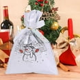 thumbnail image 2 of Christmas Candy Bags with Drawstring, Santa Elk Gift Bags for Candy, Cookies, Chocolates, Small Gifts, Holiday Party Favor Pouches, 2 of 5