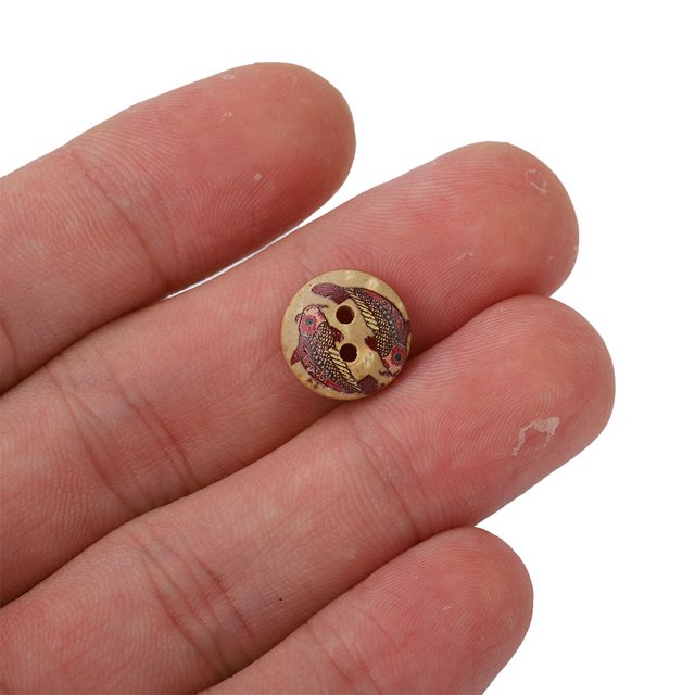 Buttons 100PCS Colorful Round Coconut Buttons 12.5mm DIY Sewing Crafts Buttons Clothing Accessories