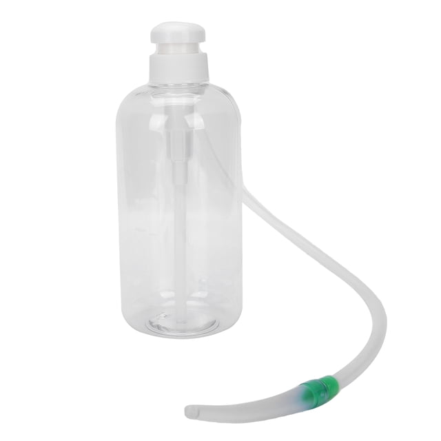 Ano Vagina Irrigador Ducha anal reutilizable Tipo de empuje Lavadora vaginal femenina Sistema de limpieza Limpiador anal de gran capacidad(600 ml) Saludable Crtynell NO