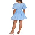 thumbnail image 4 of PENGXIANG Robe d'Été Décontractée Femme en Couleur Unie avec Décolleté en V Profond, 4 of 5