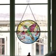 thumbnail image 3 of Hummingbird Suncatchers s, Hummingbird Stained Glass Window Hangings, Hummingbird Christmas, Hummingbird Decor, Hummingbird Small Ornaments For Mini Tree Holiday Gifts - 171HD627, 3 of 5