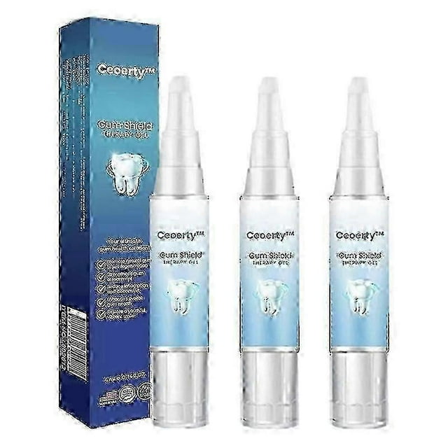 3-Pack Gum Repair Therapy Gel Rebuilding Strengthens & Whitens Teeth, Reduces Inflammation & Bad Breath, Anti Gingival Stains Recessio