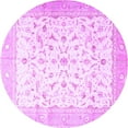 thumbnail image 1 of Ahgly Company Indoor Round Persian Purple Traditional Area Rugs, 6' Round, 1 of 4