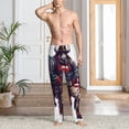 thumbnail image 3 of Cauagu Cool Patriotic Buffalo Cowboy Mens Pajama Pants Sleep & Lounge Pants,PJ Bottoms with Pockets-XX-Large, 3 of 7