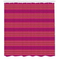 thumbnail image 3 of Ambesonne Ethnic Shower Curtain, Pink Yellow Geometric Design, 69"Wx70"L, Magenta Hot Pink Yellow, 3 of 3