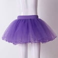 thumbnail image 5 of MSemis Kids Girls Layered Ballet Dance Skirt Mesh Skirts Dancewear Dark Purple M, 5 of 7