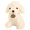 White, variant on BESTSKY Dog Stuffed Animal,Playful Curly Fur Stuffed Dog,Adds Its Charm and Cuteness Puppy Stuffed Animal,White,20cm