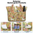 thumbnail image 2 of Tote Bag for Women - Cute Boxer Dog and Flowers Florals Shoulder Bag - Large Utility Work Duffle Bag with Zipper Handbag for Travel, Work, Sprots, 2 of 5