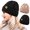 Black & Khaki, variant on REDESS Beanie for Womens Winter Warm Cable Knit Soft Cap Comfortable Cuffed Stretchy Hat 2 Pack