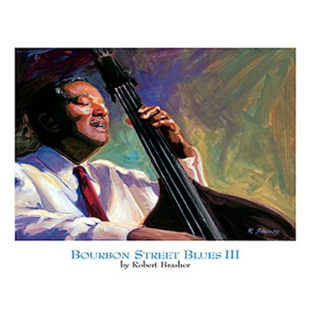 Bourbon Street Three Light - Bourbon Street Blues III by Robert Brasher 11x14 Poster