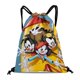 thumbnail image 1 of Animaniacs Mochila de Cuerdas para Deportes y Gimnasio, Bolsa de Cuerdas Resistente al Agua, Bolsa Cinch, 30×40cm, 1 of 6