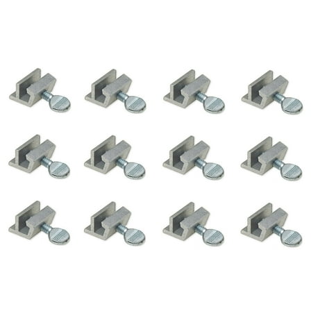HnF Shop Alumimium Window Lock, Sliding Door Moveable Stops, Sliding Window Lock 12 Piece/Pack
