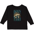 thumbnail image 3 of Inktastic Born to Fish Boys or Girls Long Sleeve Toddler T-Shirt, 3 of 5