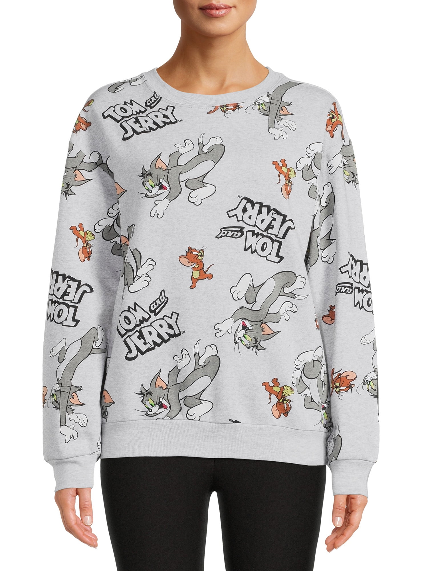 LICENSE Tom and Jerry Women's Knit Top with Long Sleeves