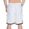 thumbnail image 2 of Sakkas Mens Contrast Stripes Skate Surf Board Short / Swim Trunks - White - 5XL, 2 of 4