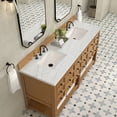 thumbnail image 7 of James Martin Vanities 505-V72-Fenc Malibu 72" Free Standing Double Basin Birch Wood Vanity, 7 of 7