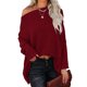 thumbnail image 2 of Suéter De Punto De Un Hombro Suéter De Punto Suelto Suéter De Punto De Moda De Mujer Suéter De Punto De Manga Larga Tops De Punto De Suéter Casual Suéter De Punto Camisas ANGGREK Otros, 2 of 5