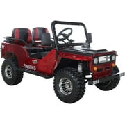 X-Pro 125cc Jeep Go Kart, 3-Speed Semi-Automatic Transmission w/Reverse, Big 18 Aluminum Rim Wheels