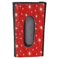 thumbnail image 3 of Porte-Serviettes Visière Bling Bling Installation Simple avec Deux Clips Ensemble Pratique avec Strass Accessoires Intérieurs Auto Rouge Strass, 3 of 6