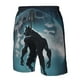 thumbnail image 4 of Fotbe Moon Wolf Warrior Trajes de Baño Estampados para Hombre, Shorts de Verano de Secado Rápido, Ropa de Playa, Bañadores-Small, 4 of 6