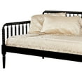 thumbnail image 3 of Wooden Twin Size Daybed with Spool Bed Frame and Railing Headboard, Black, 3 of 5
