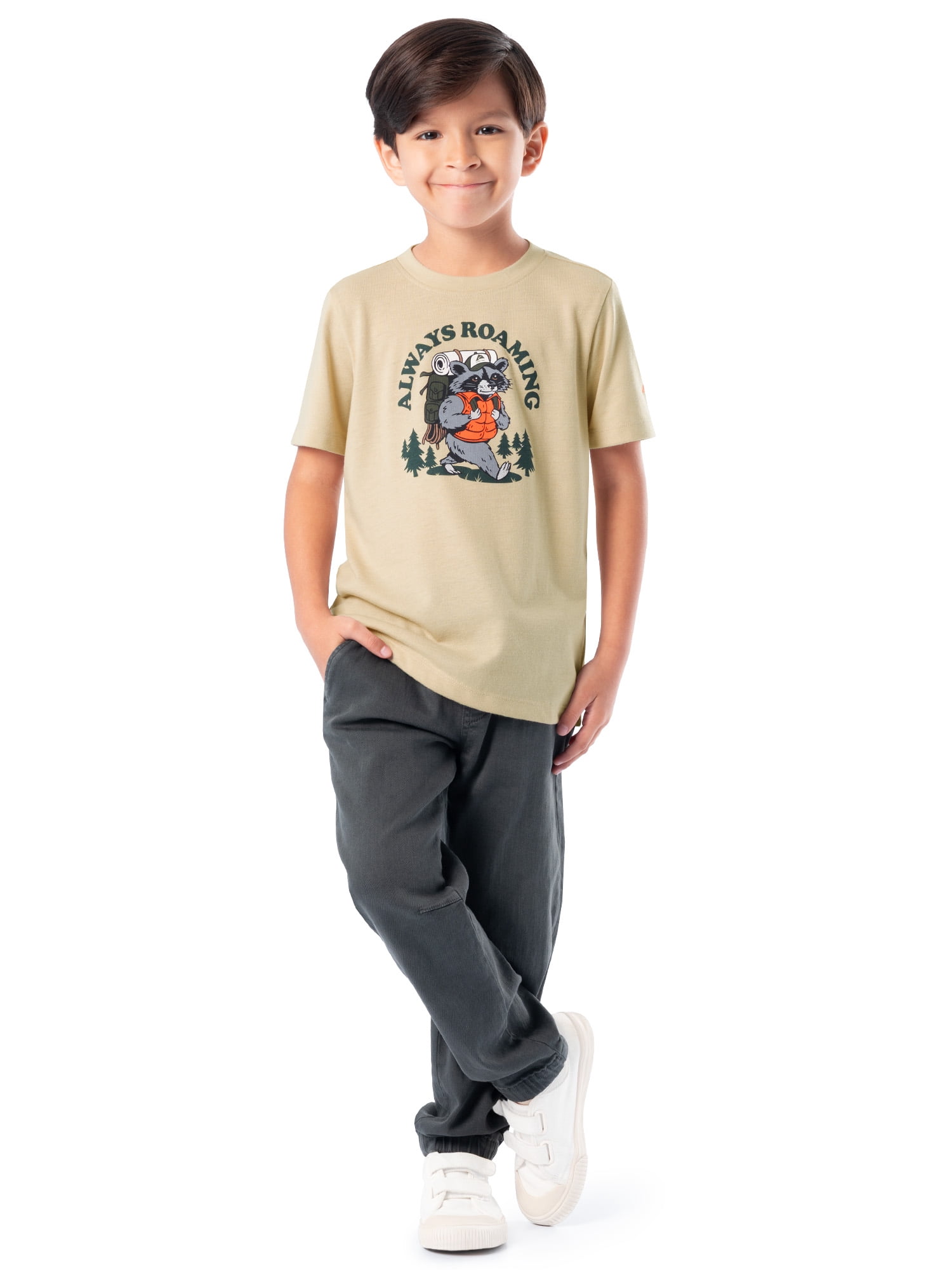 Ozark Trail Boys Graphic Tee with Short Sleeves, Sizes XS-XXL