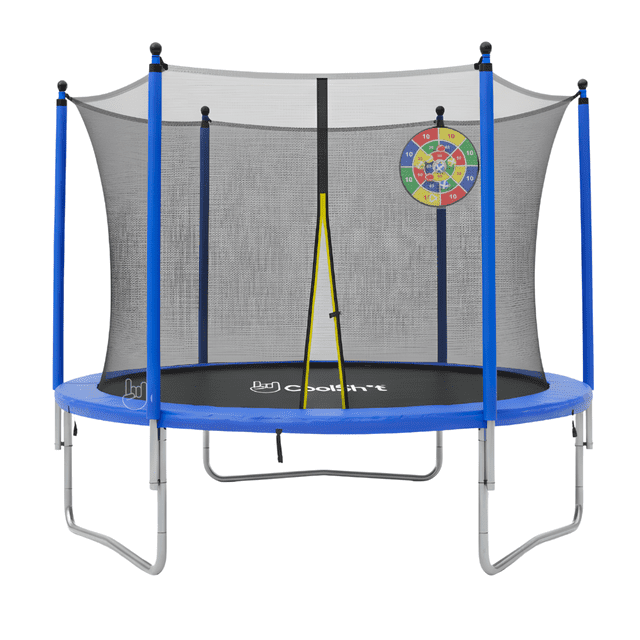COOLSHT Brincolin Trampolin para Niños 8 Pies Con Juego y Calcetas