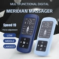 thumbnail image 3 of [Color screen double-hole pulse meridian massager] 19 levels of intensity + 8 modes | LED high-definition screen | low-frequency physiotherapy instrument double-hole 4 stickers | 3 times light wave c, 3 of 8