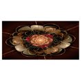 thumbnail image 2 of Design Art - Motif de Fleurs Fractales Rouge Or Foncé, 2 of 4