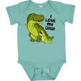 thumbnail image 3 of Inktastic I Love My Dad with Baby and Daddy Tyranasaurus Rex Boys or Girls Baby Bodysuit, 3 of 5