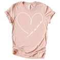 thumbnail image 2 of Mommy & Me Matching Mama & Mini Doodle Heart Shirts & Bodysuits for Kids & Adults Peach Shirt Adult Small, 2 of 3