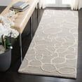 thumbnail image 3 of SAFAVIEH Soho Ali Geometric Wool Area Rug, Grey, 7'6" x 9'6", 3 of 10