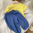thumbnail image 5 of Pantalones de algodón de burbujas Vintage para niños y niñas, repelente de mosquitos versátil, pantalones de playa casuales de cintura alta, Color sólido, 5 of 5