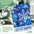 thumbnail image 6 of G128-28"x40" Large Christmas Flag for Porch Outside | Double-Sided For Outdoor Let it Snowflakes, 6 of 9